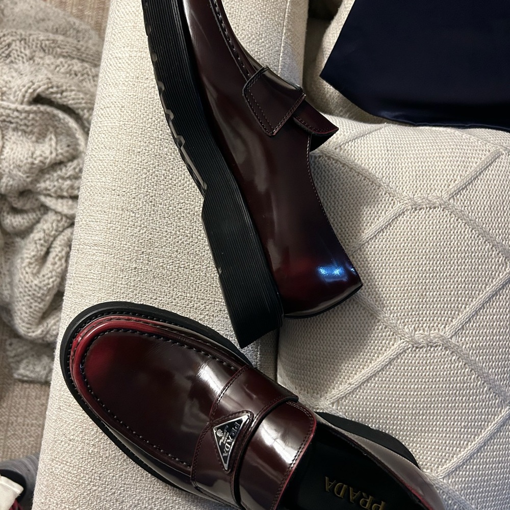 Prada unisex loafers size 10. $300 - Picture 8 of 9